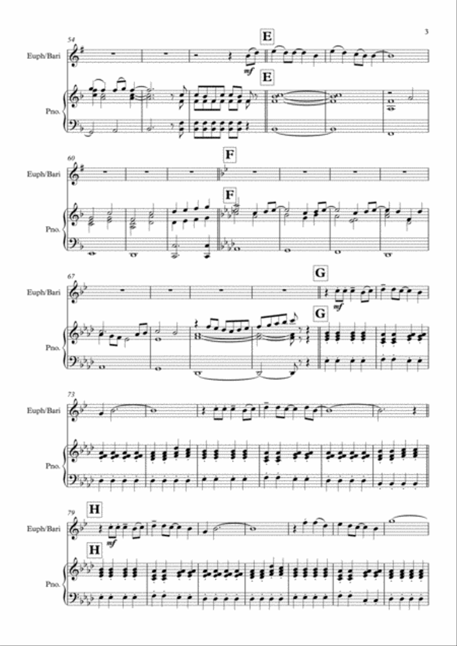 A Million Dreams Brass Duet scores gallery preview page 3