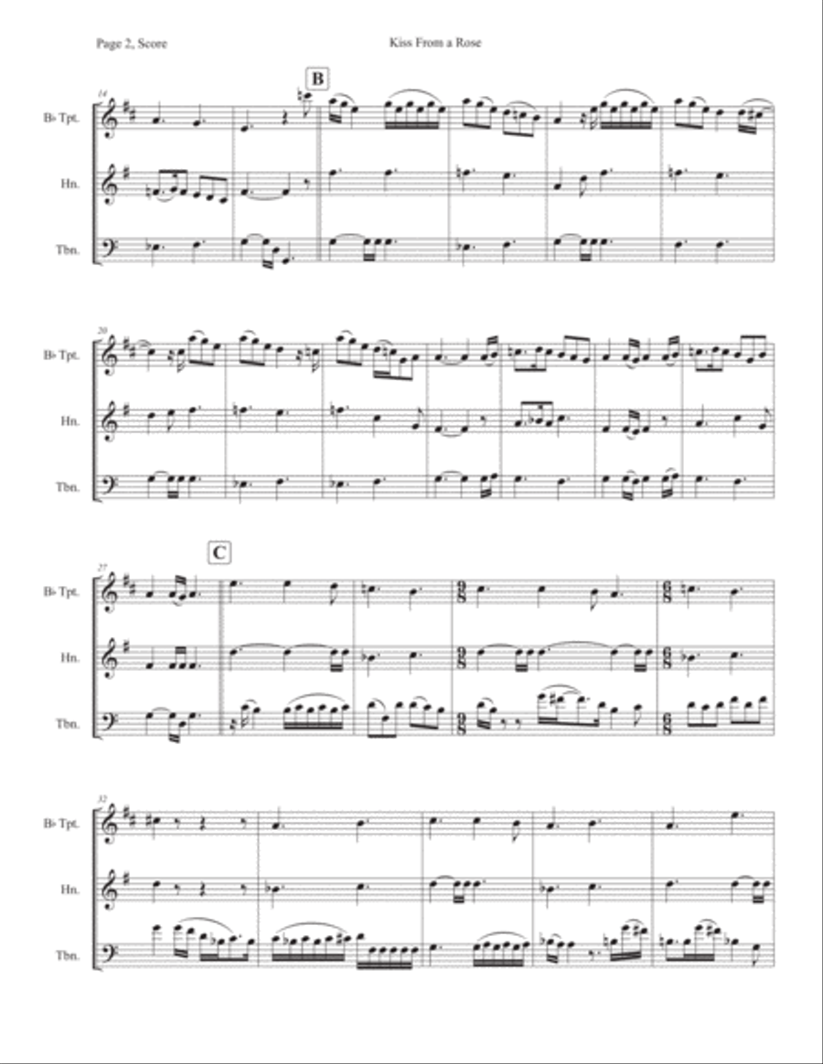 Kiss From A Rose Horn scores gallery preview page 2