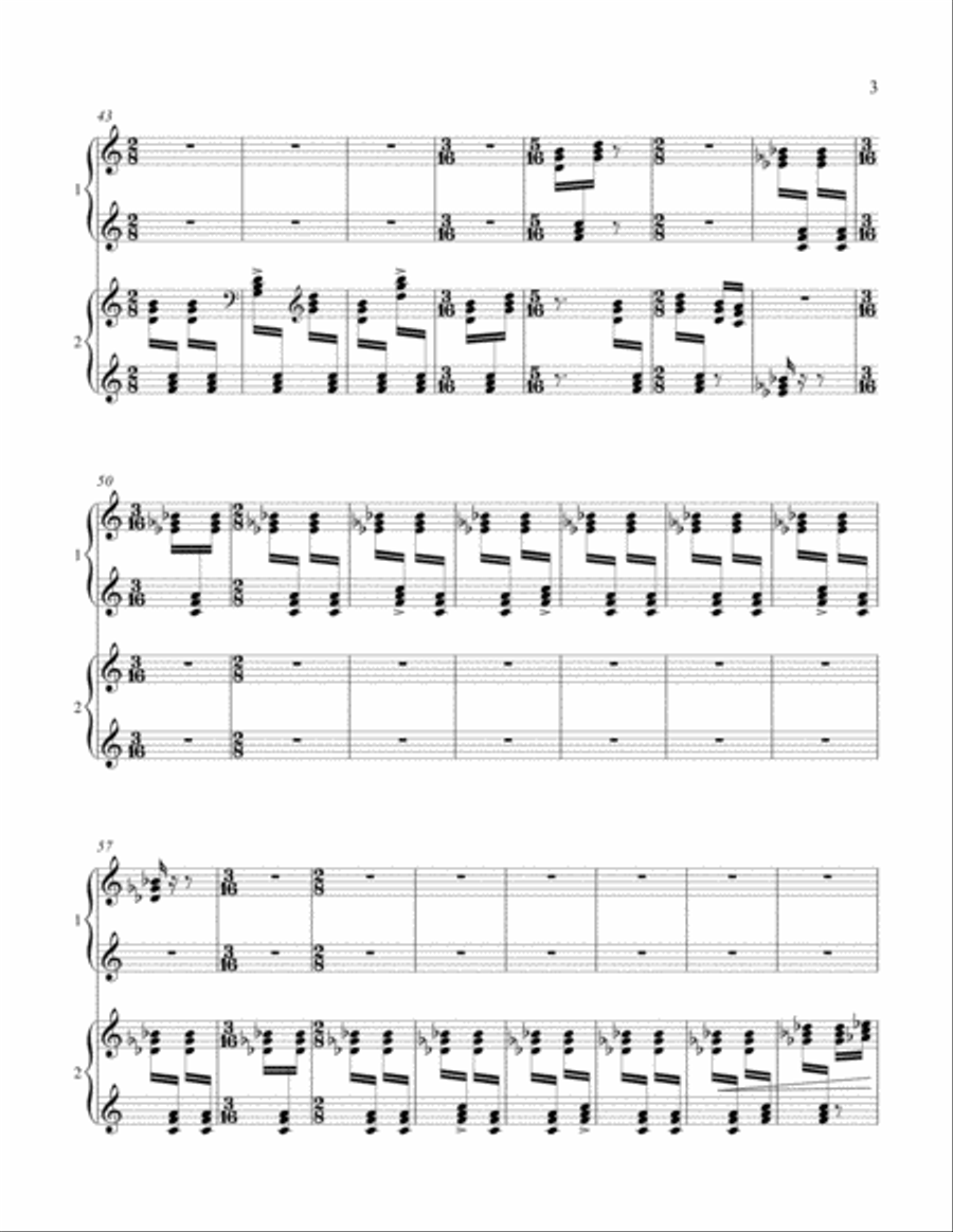 Talkata 2 Pianos, 4-Hands scores gallery preview page 3