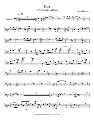 Ode for Violoncello and Piano