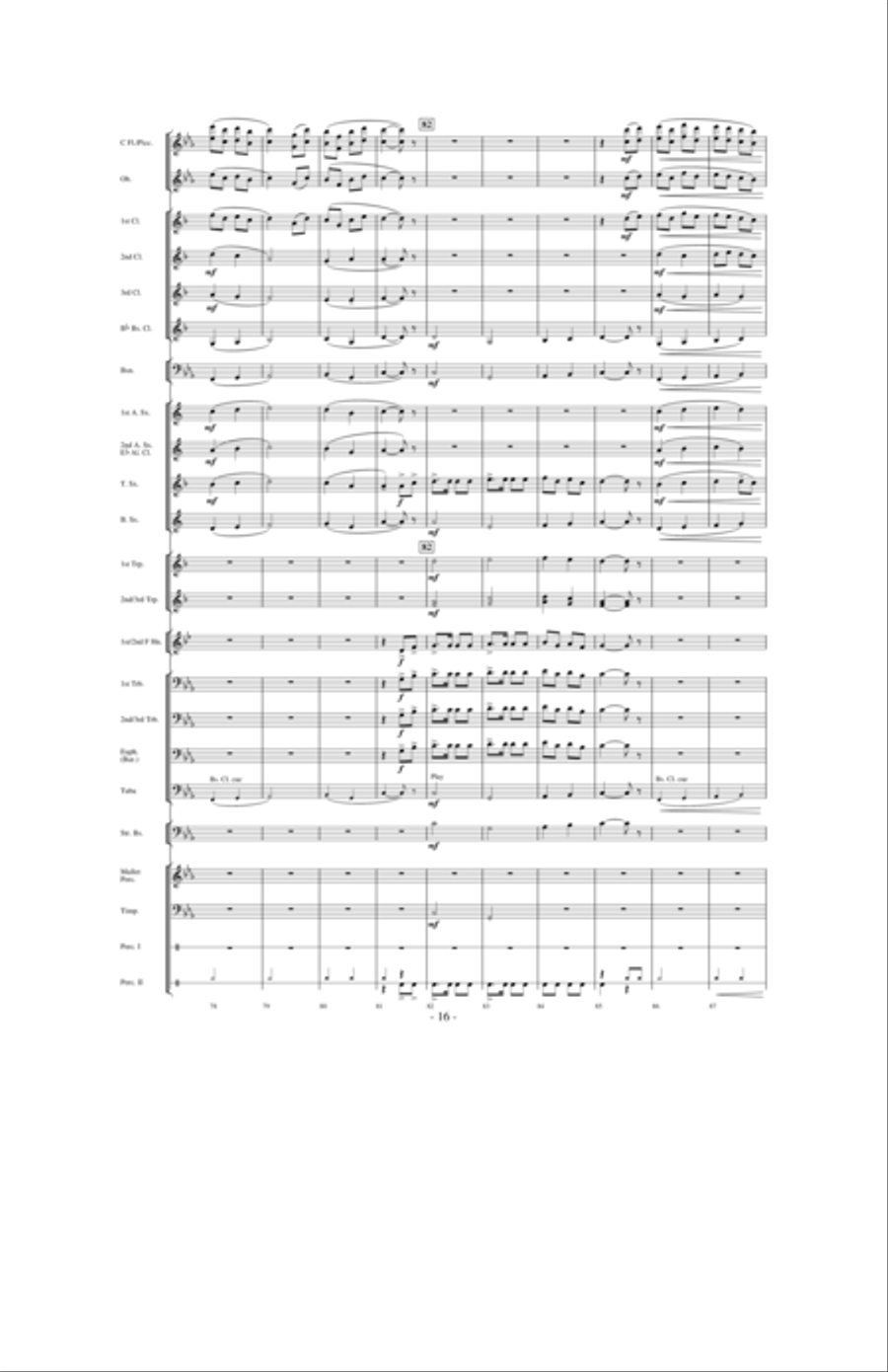 In the Winter of 1730: A River's Journey Concert Band scores gallery preview page 15