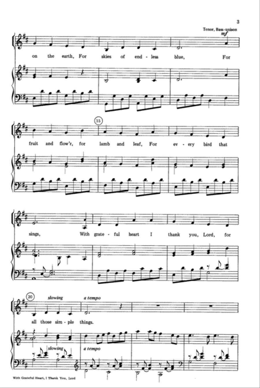 With Grateful Heart, I Thank You, Lord 2-Part scores gallery preview page 3