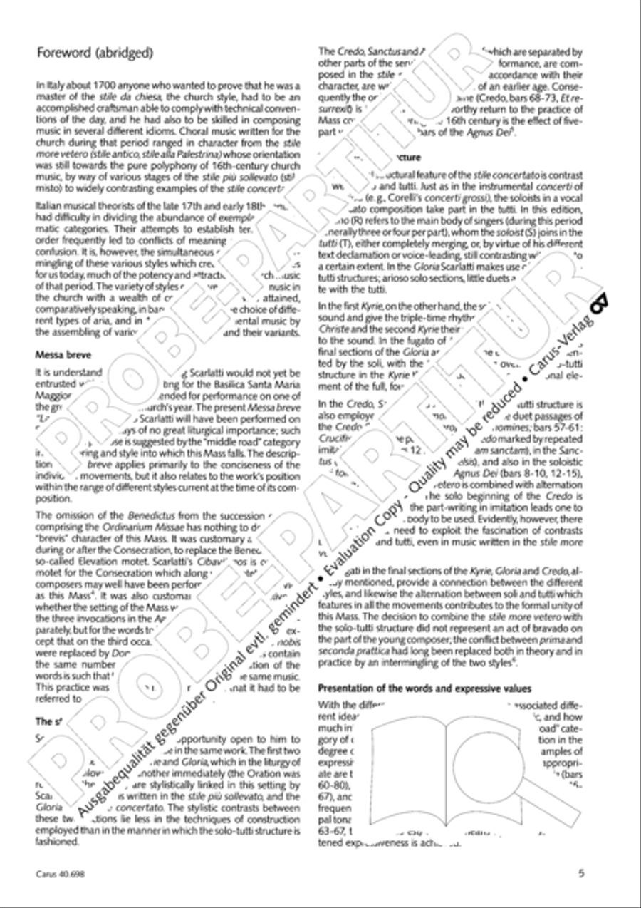Messa breve SSATB scores gallery preview page 6