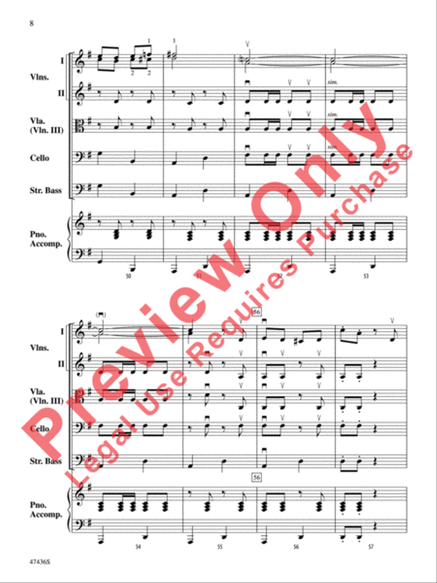 La Fiesta de Cuerdas String Orchestra scores gallery preview page 9