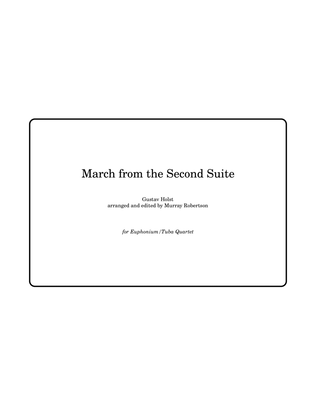 Book cover for March from Second Suite in F (Tuba/Euphonium Quartet)