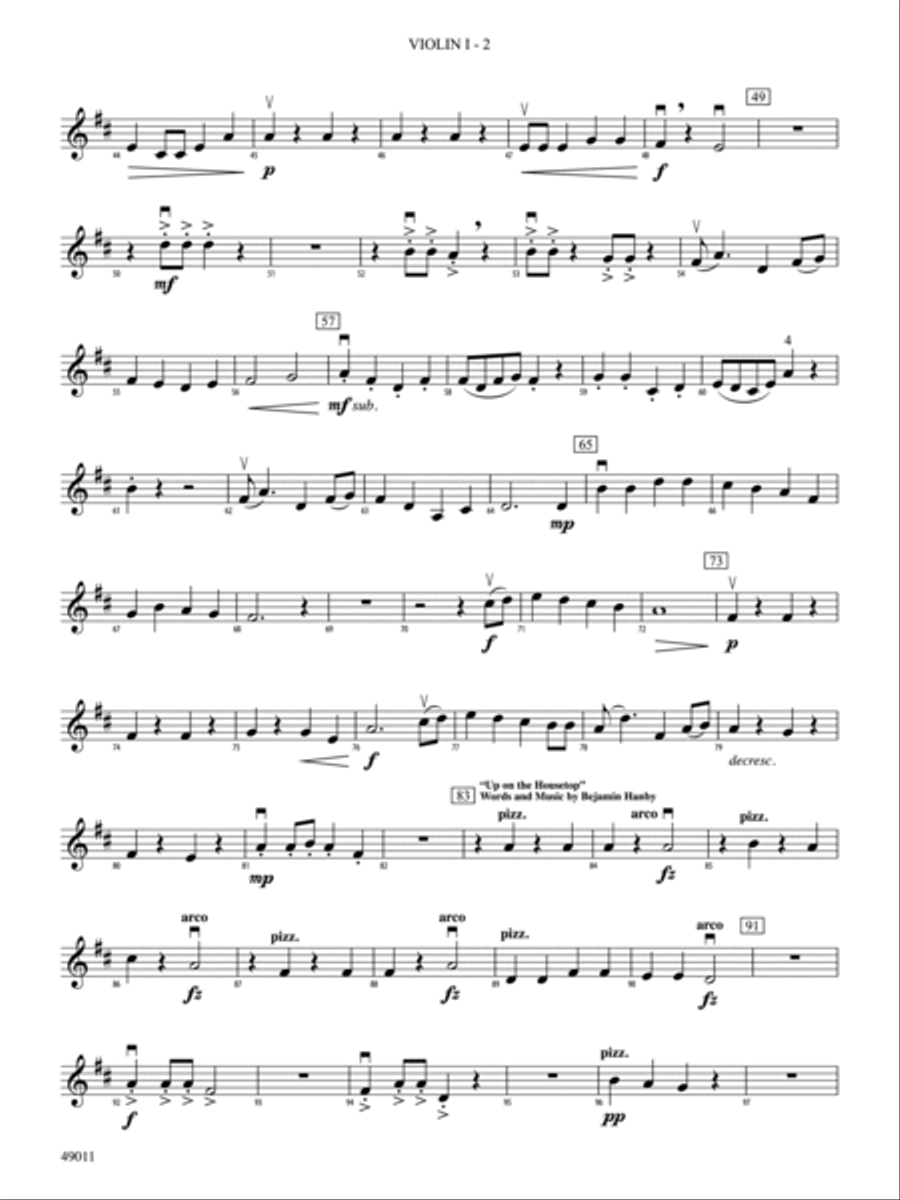 Holiday String-Along: 1st Violin String Orchestra scores gallery preview page 2