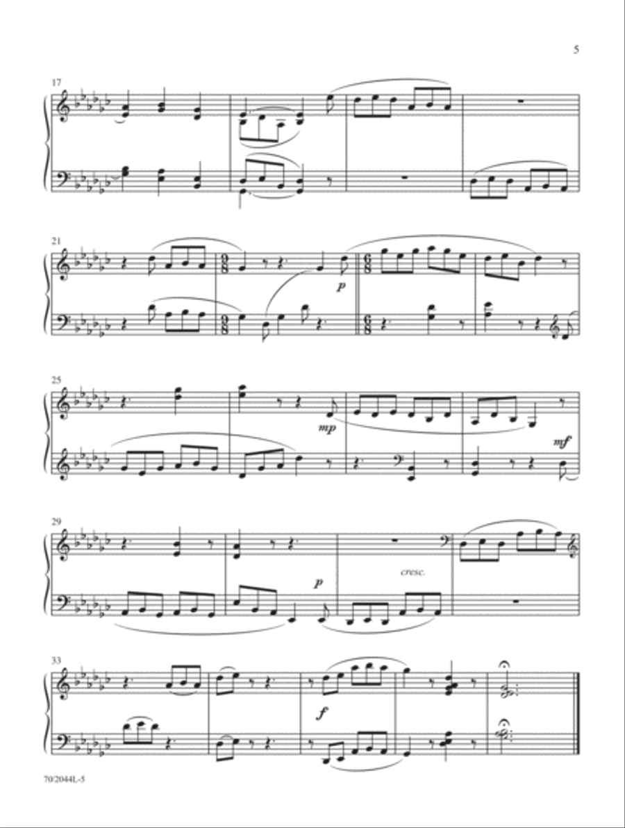 Pentatonic Hymn Settings (Digital Delivery) Organ scores gallery preview page 3