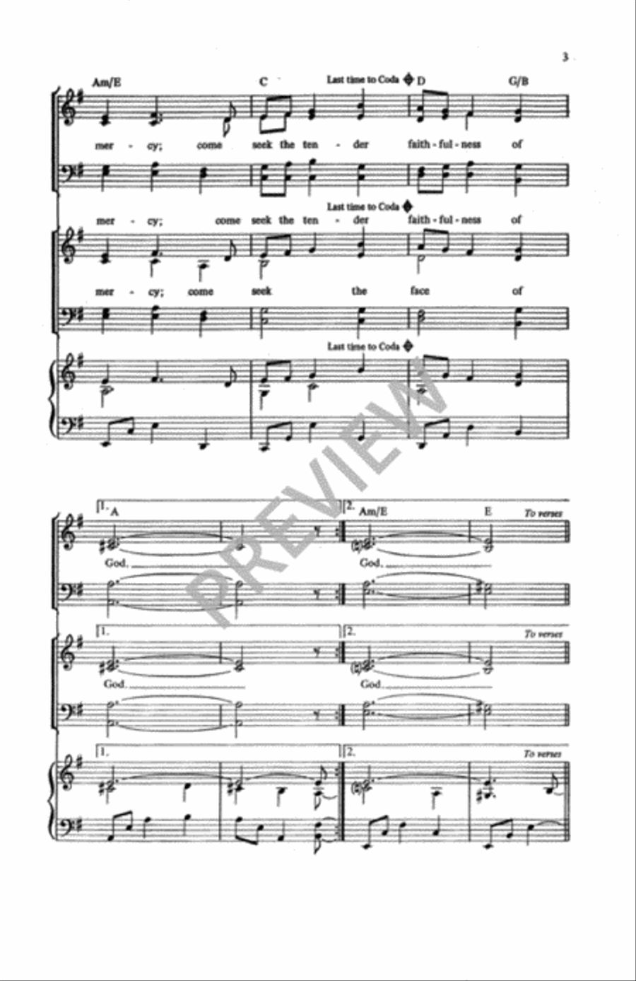 Return to God 4-Part scores gallery preview page 4