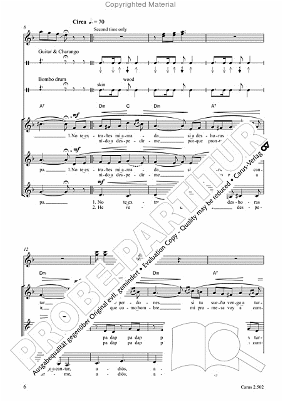 Makumbebe II. Latin American Choral Repertoire. Carmina mundi. Music + CD Choir scores gallery preview page 7