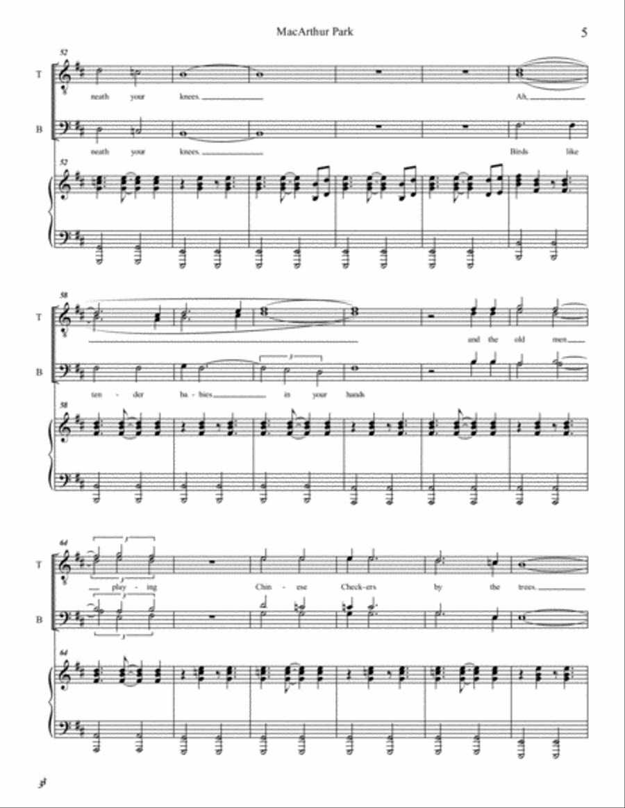 Macarthur Park TTBB scores gallery preview page 5