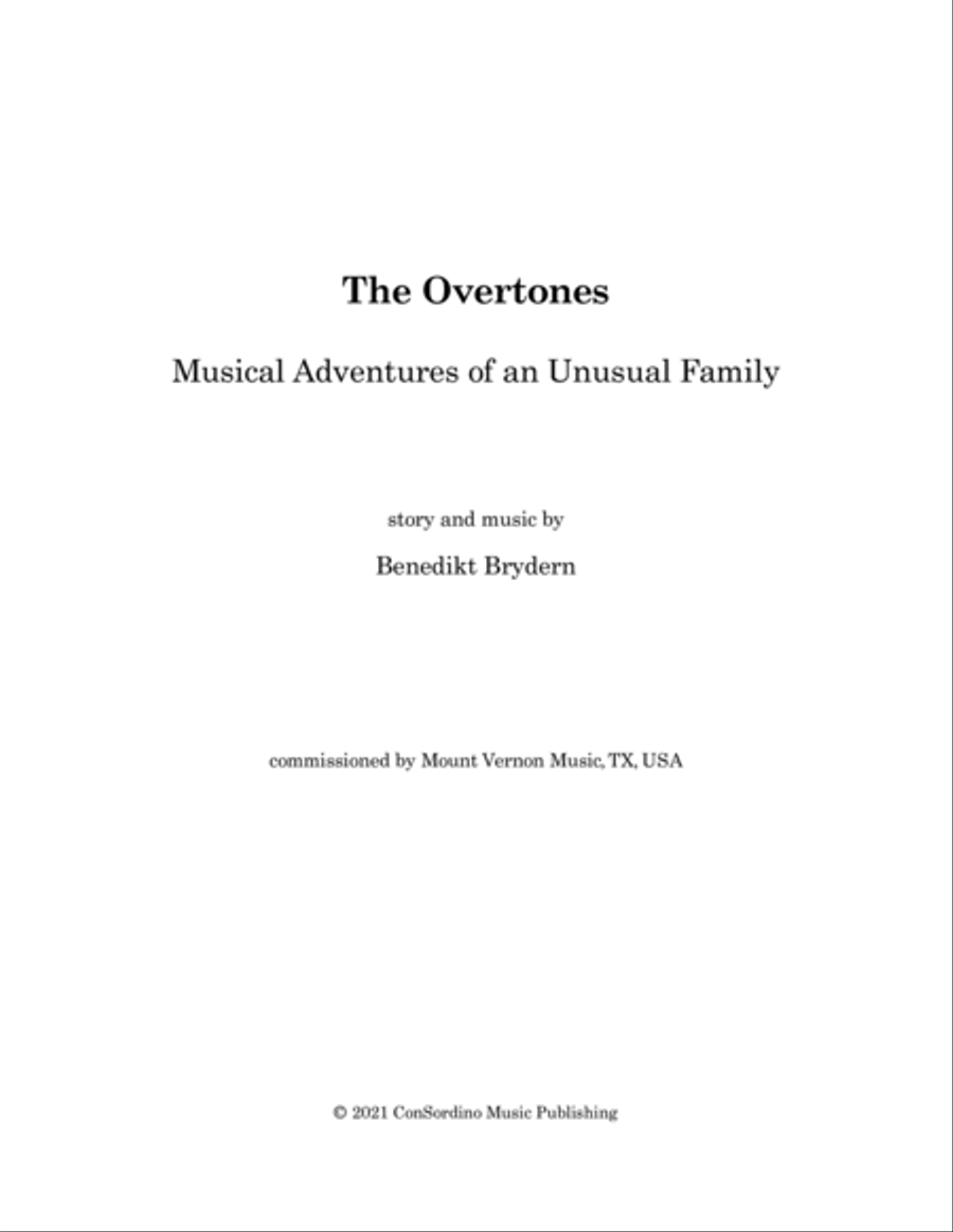 The Overtones - Musical Adventures of an Unusual Family Chamber Music scores gallery preview page 2