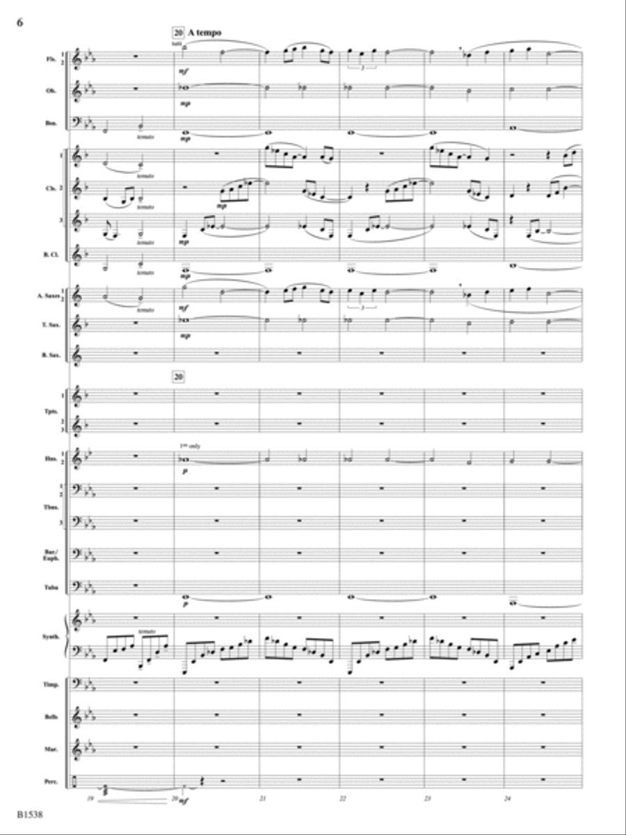 Reverie: Score Concert Band scores gallery preview page 6