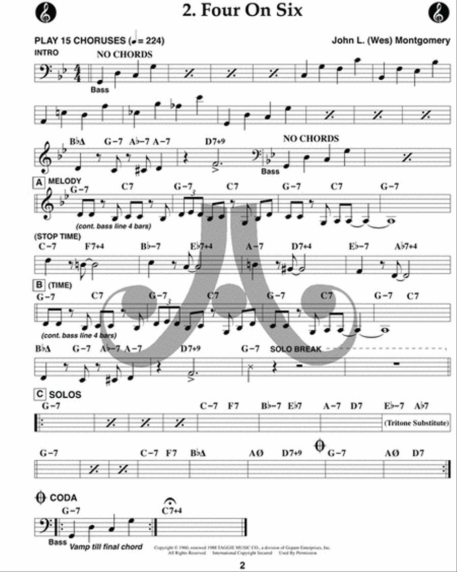 Volume 123 - NOW'S THE TIME: Standards with the Joey DeFrancesco Trio Voice scores gallery preview page 6