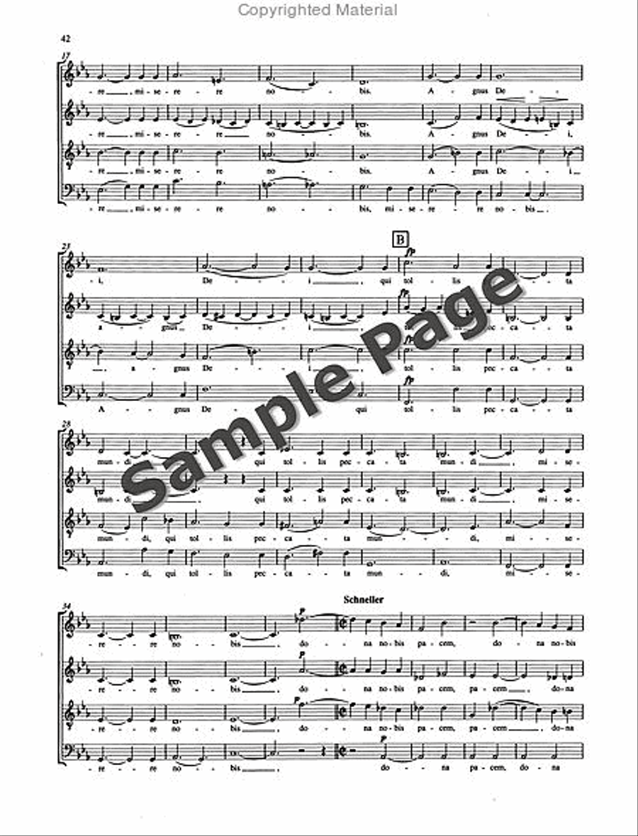 Missa Sacra Op. 147 4-Part scores gallery preview page 43