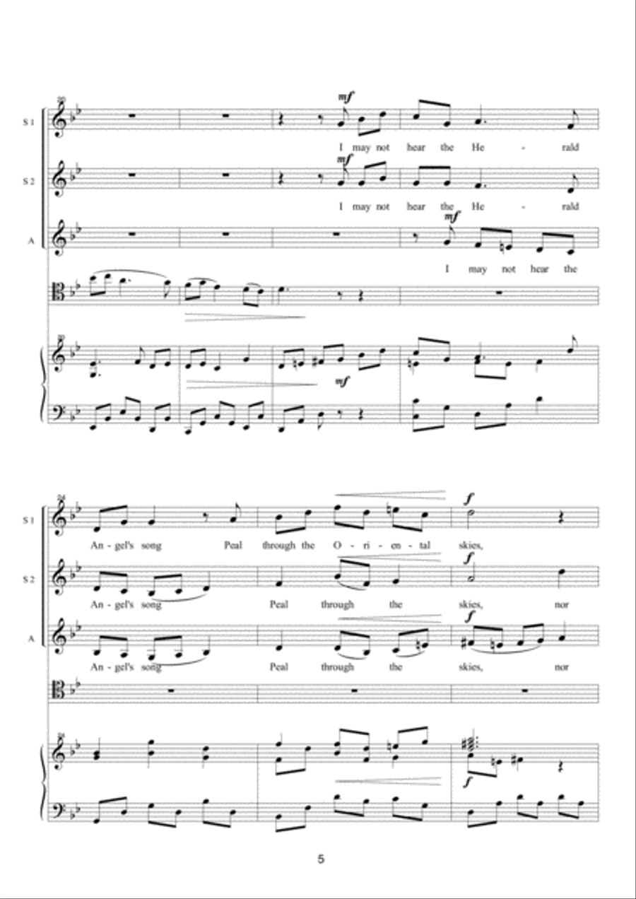 I May Not Go SSA scores gallery preview page 5