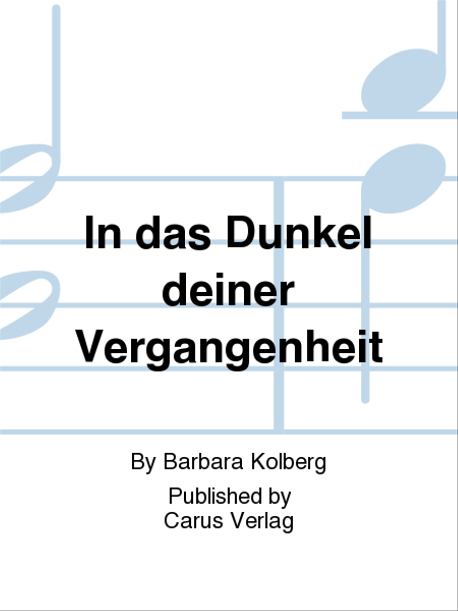 In das Dunkel deiner Vergangenheit Unison Choir scores gallery preview page 1