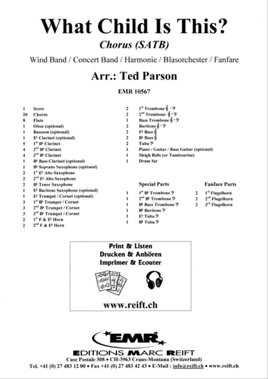 What Child Is This? 4-Part scores gallery preview page 2