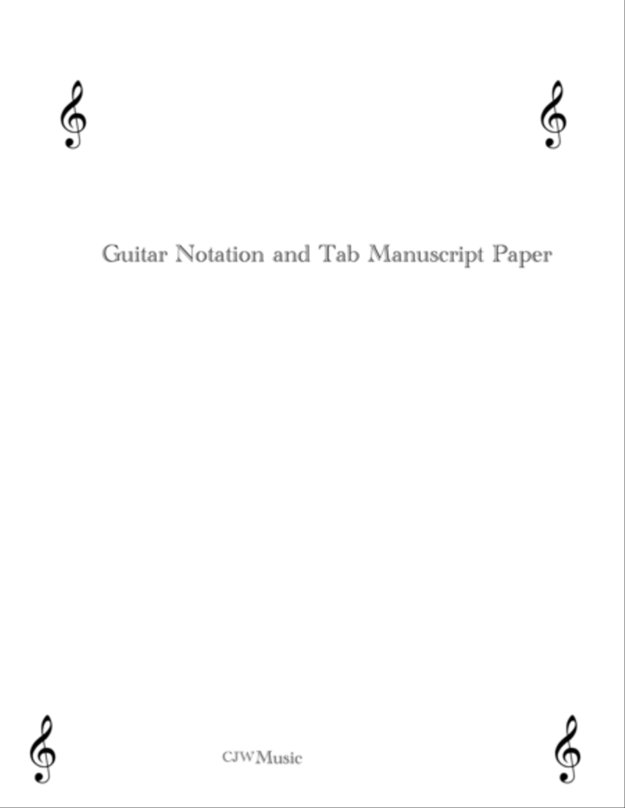 Guitar Manuscript paper Guitar Manuscript paper Guitar Solo scores gallery preview page 1