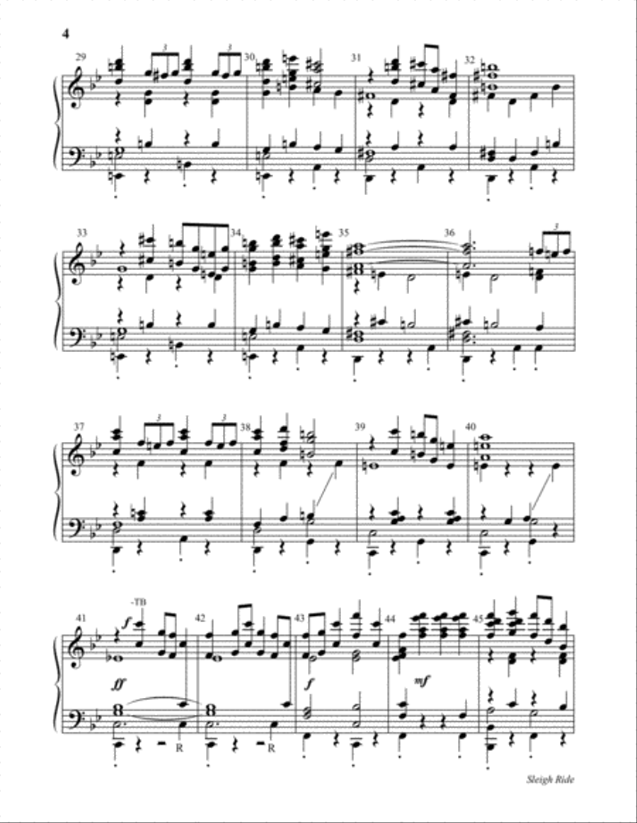 Sleigh Ride 5-Octaves scores gallery preview page 4
