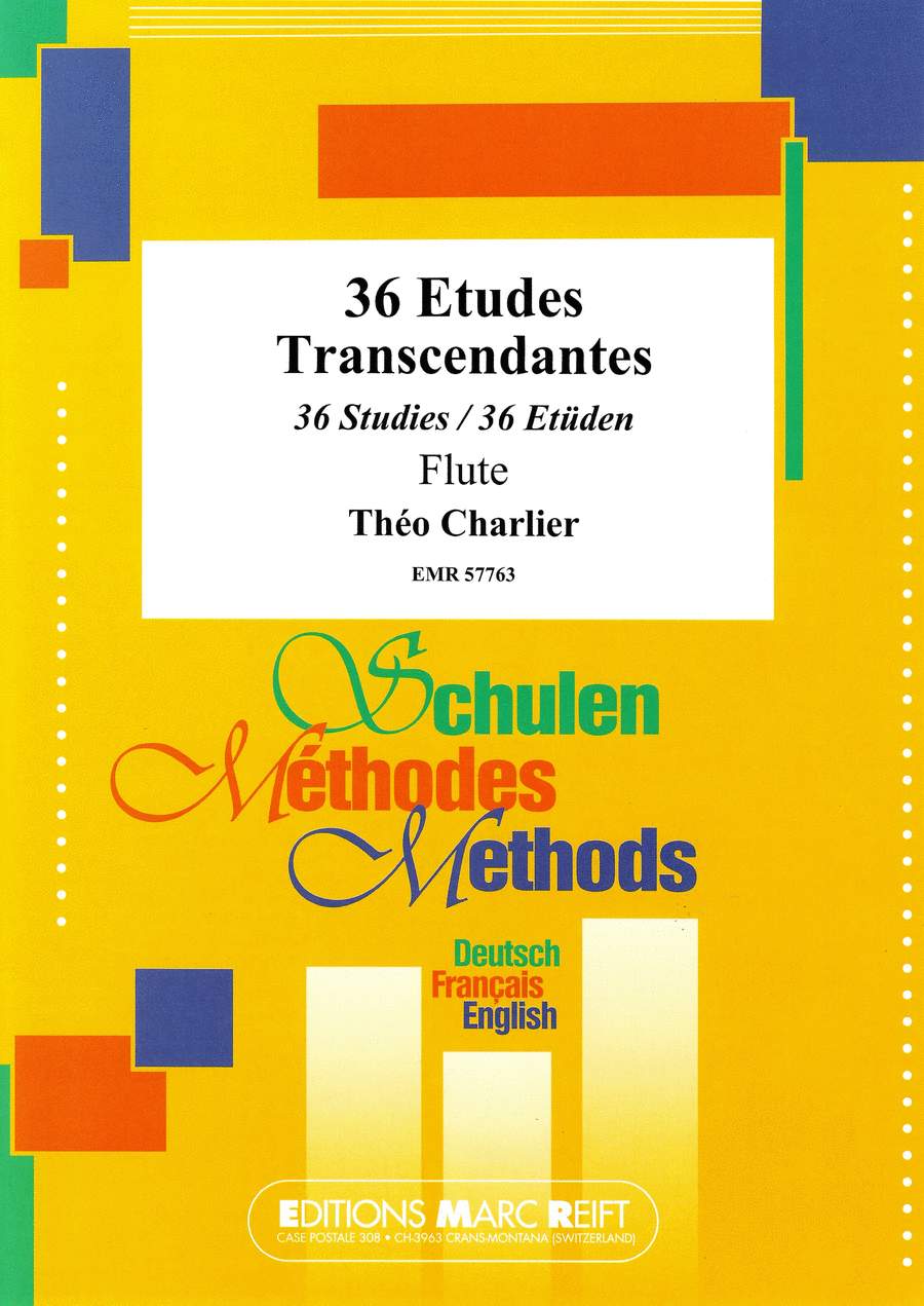36 Etudes Transcendantes Flute Solo scores gallery preview page 1