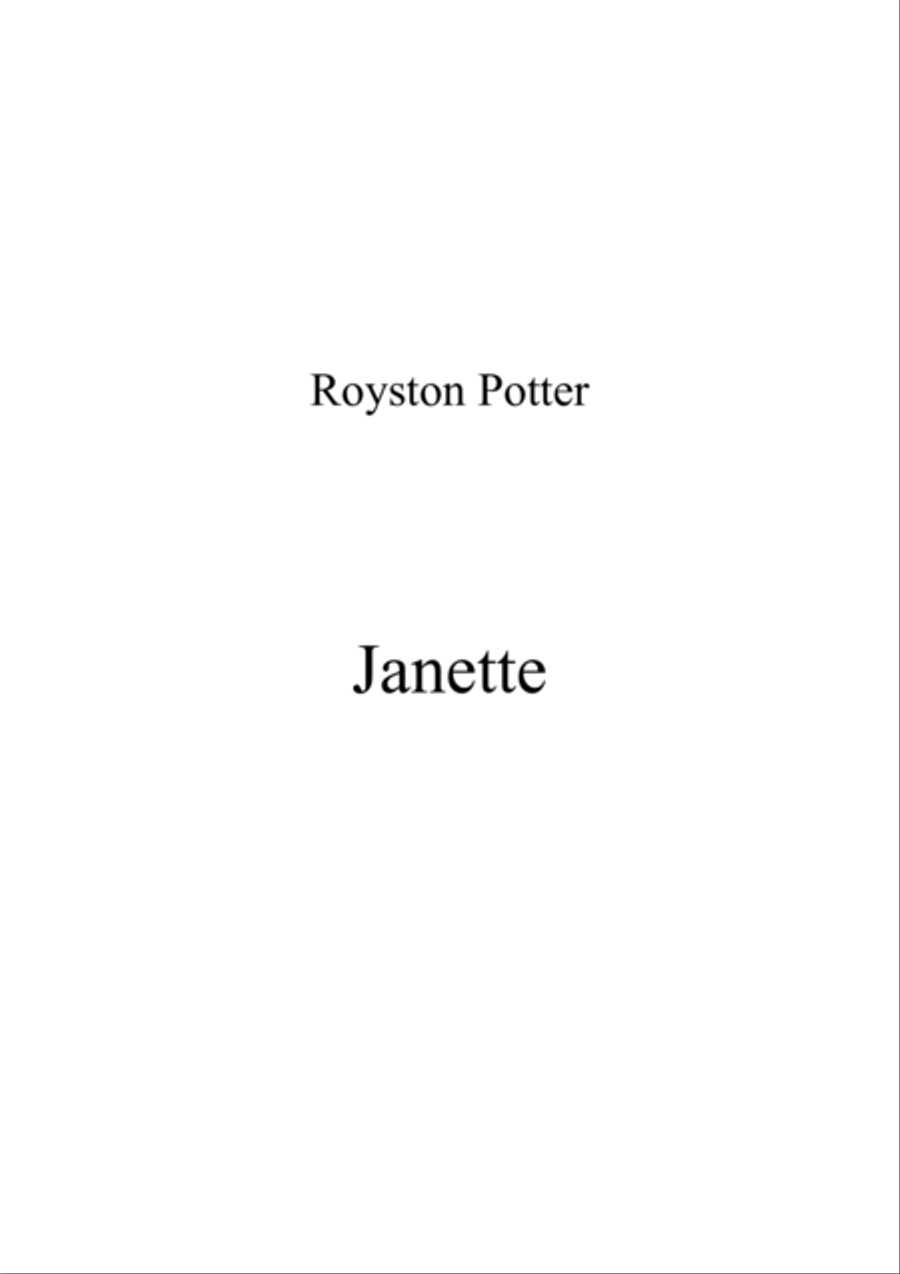 Janette Janette Voice scores gallery preview page 1