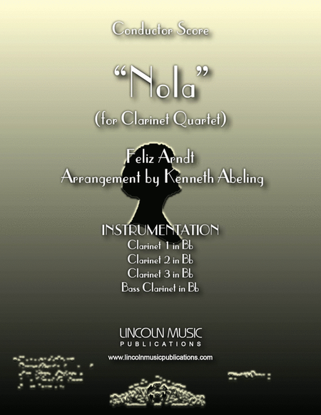 Nola (for Clarinet Quartet) image number null
