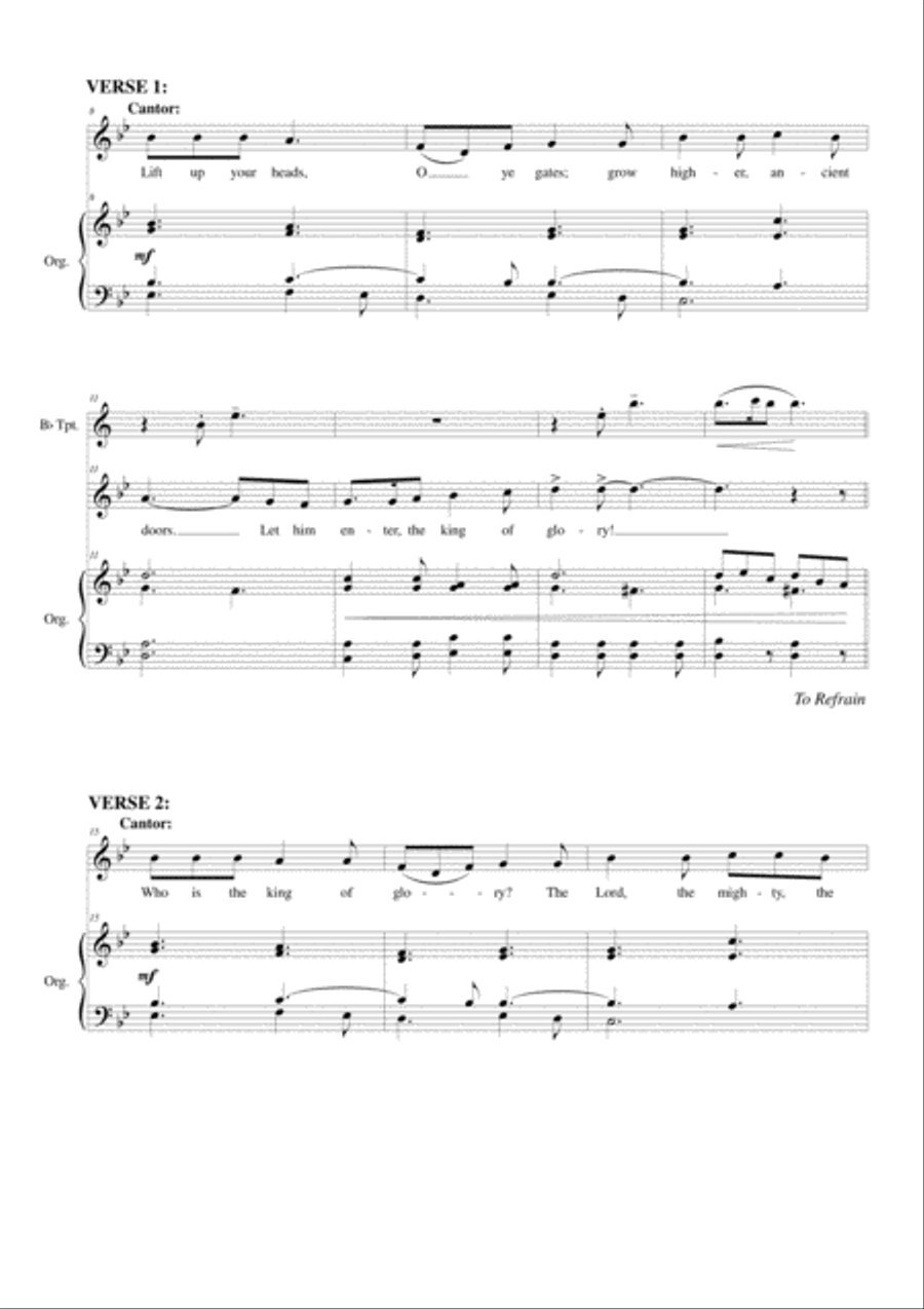Psalm 24: Who is the King of Glory? 4-Part scores gallery preview page 3