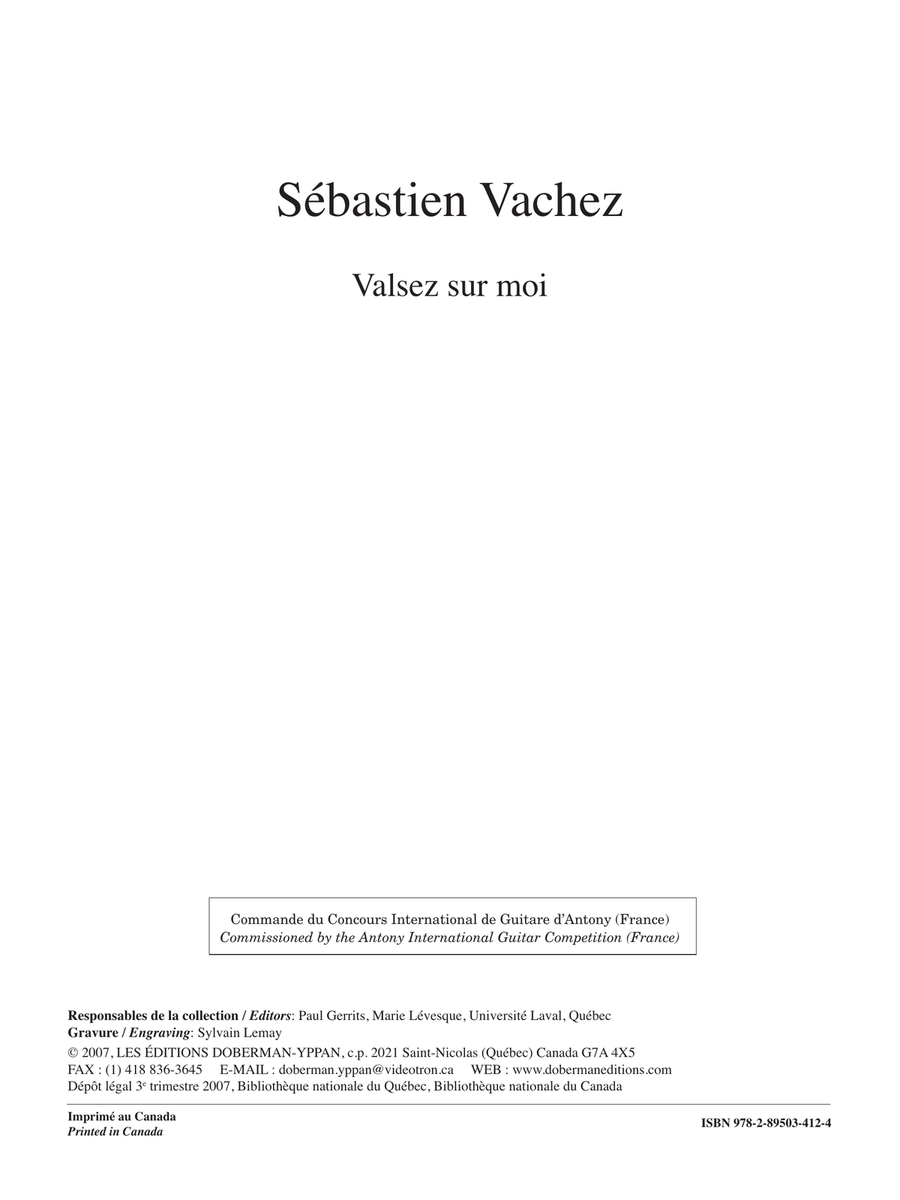 Valsez sur moi