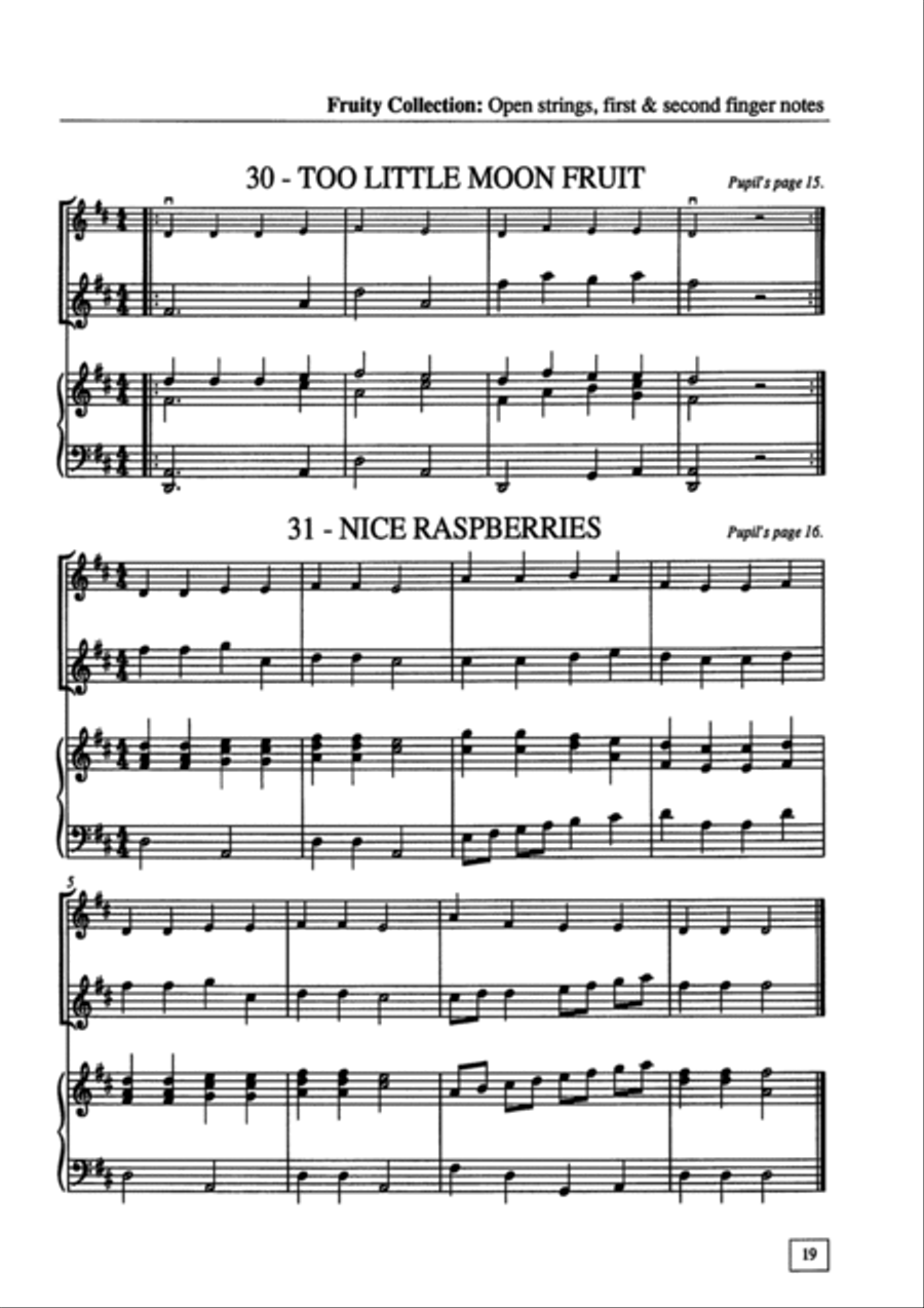 Fruity Collection : Collections for Violin Volume 3 - ACCOMPANIMENT Violin scores gallery preview page 5