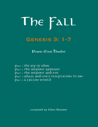 Book cover for The Fall (Genesis 3:1-7) Piano Four Hands