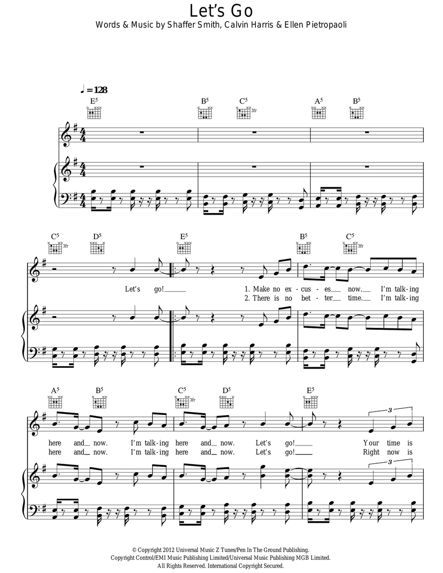 Let's Go Acoustic Guitar scores gallery preview page 1