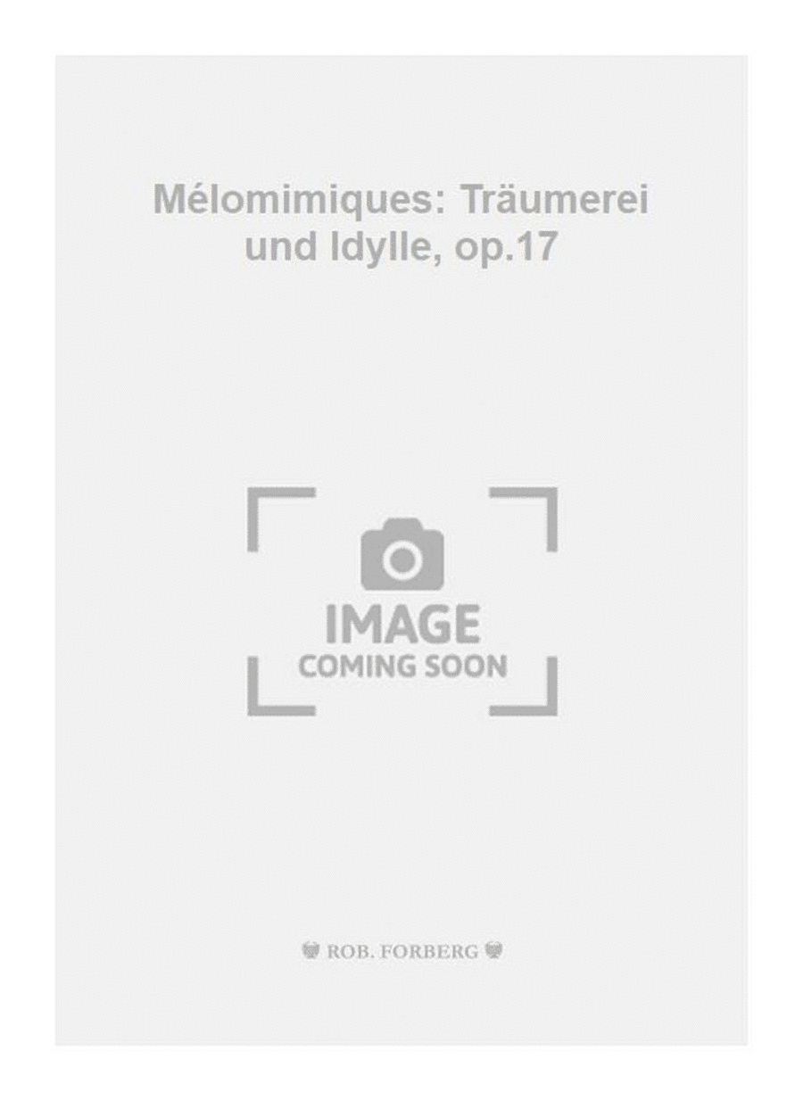 Mélomimiques: Träumerei und Idylle, op.17 Piano Solo scores gallery preview page 1