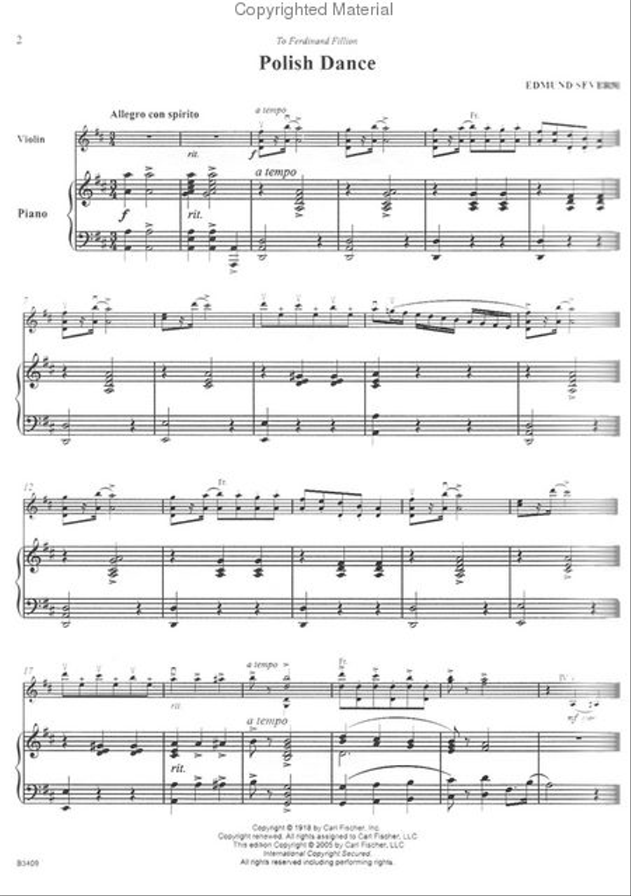 Polish Dance Violin Solo scores gallery preview page 2