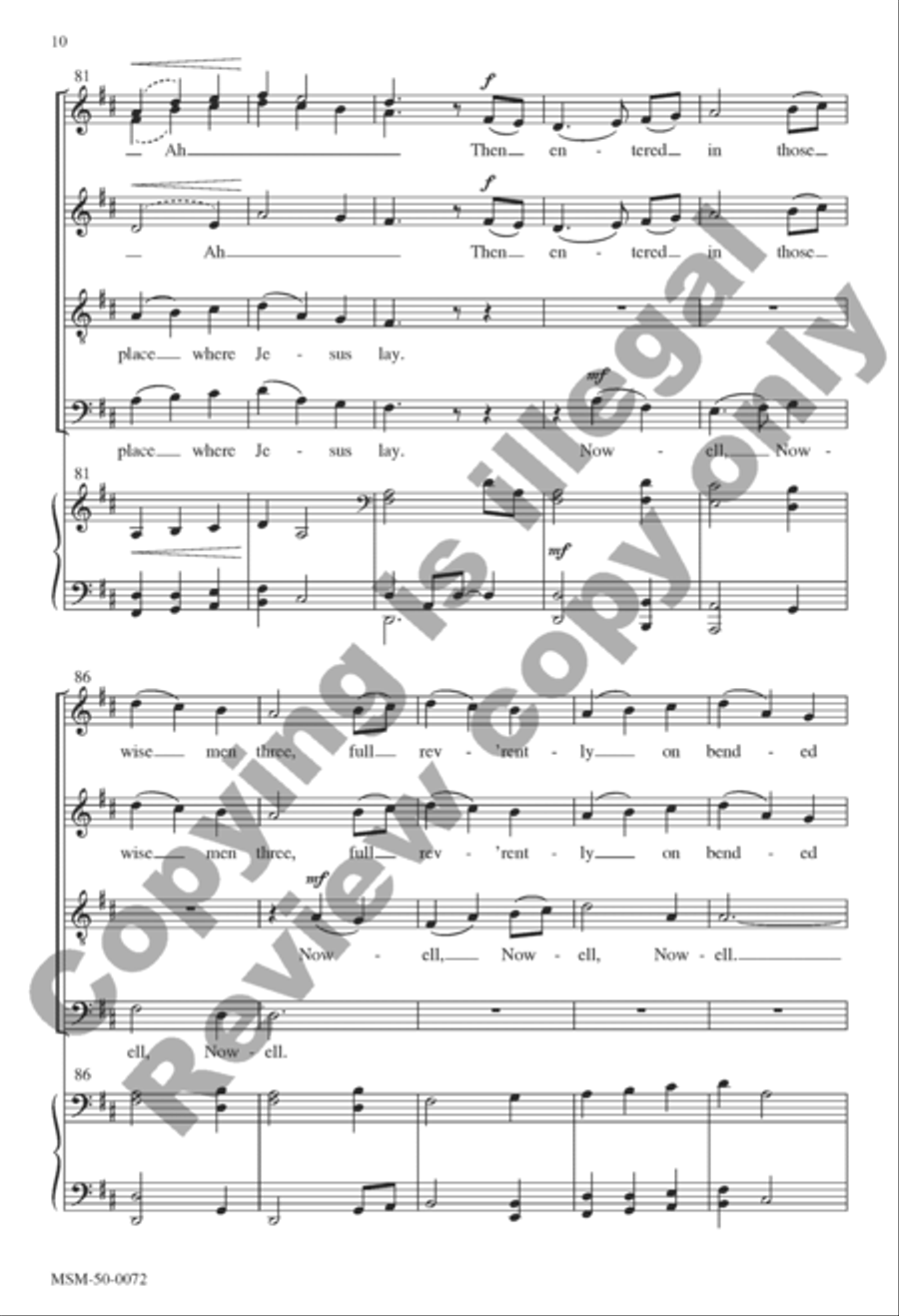 The First Nowell The First Nowell Divisi scores gallery preview page 10