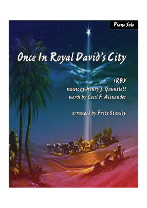 Once In Royal David's City - Piano Solo