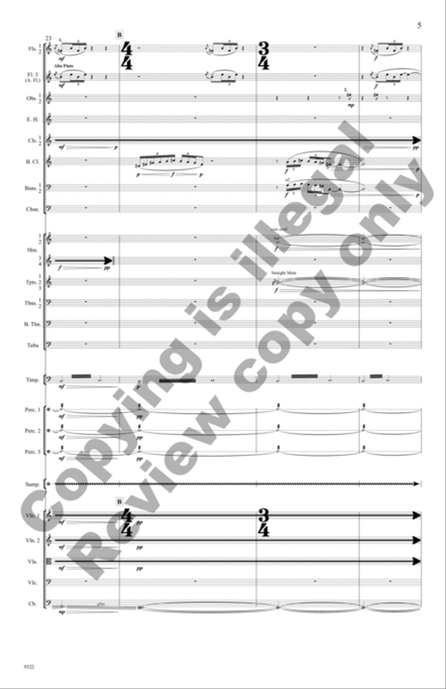 Voyager 130 (Additional Full Score) Full Orchestra scores gallery preview page 6