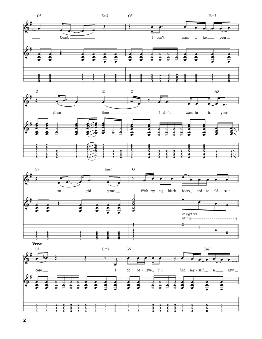 Santa Monica Santa Monica Acoustic Guitar scores gallery preview page 2