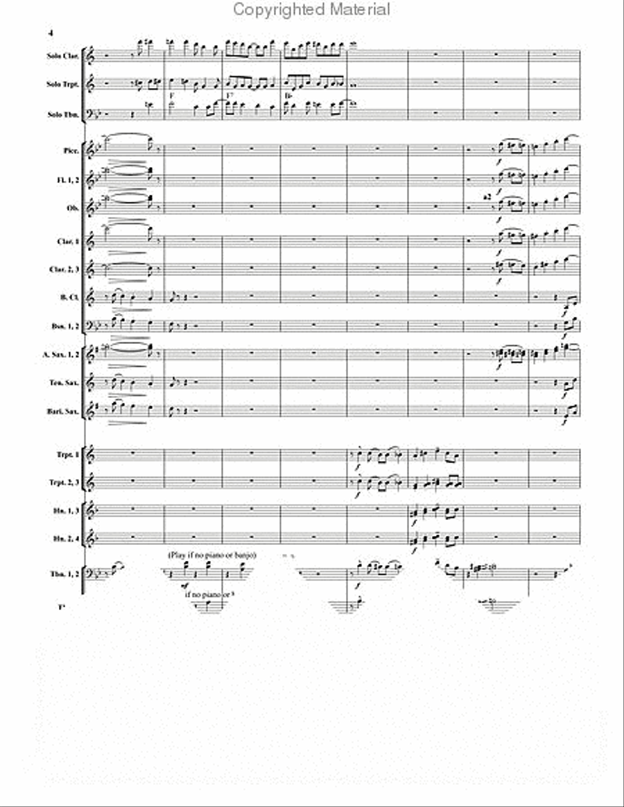 Dixieland Live! Concert Band scores gallery preview page 5