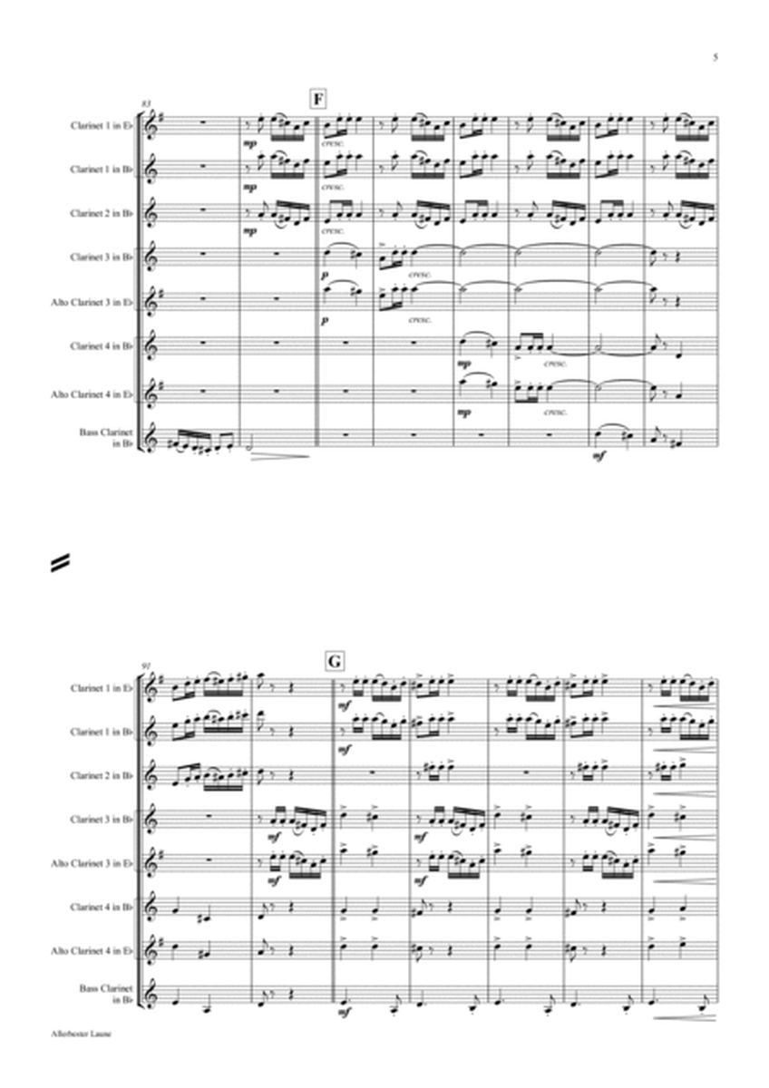 Allerbester Laune - German Polka Octoberfest - Clarinet Quintet - Bb