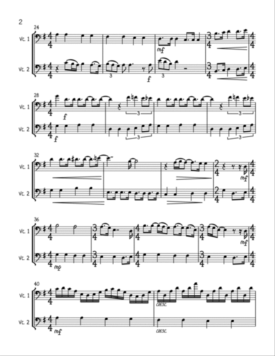 All You Need Is Love All You Need Is Love String Duet scores gallery preview page 2