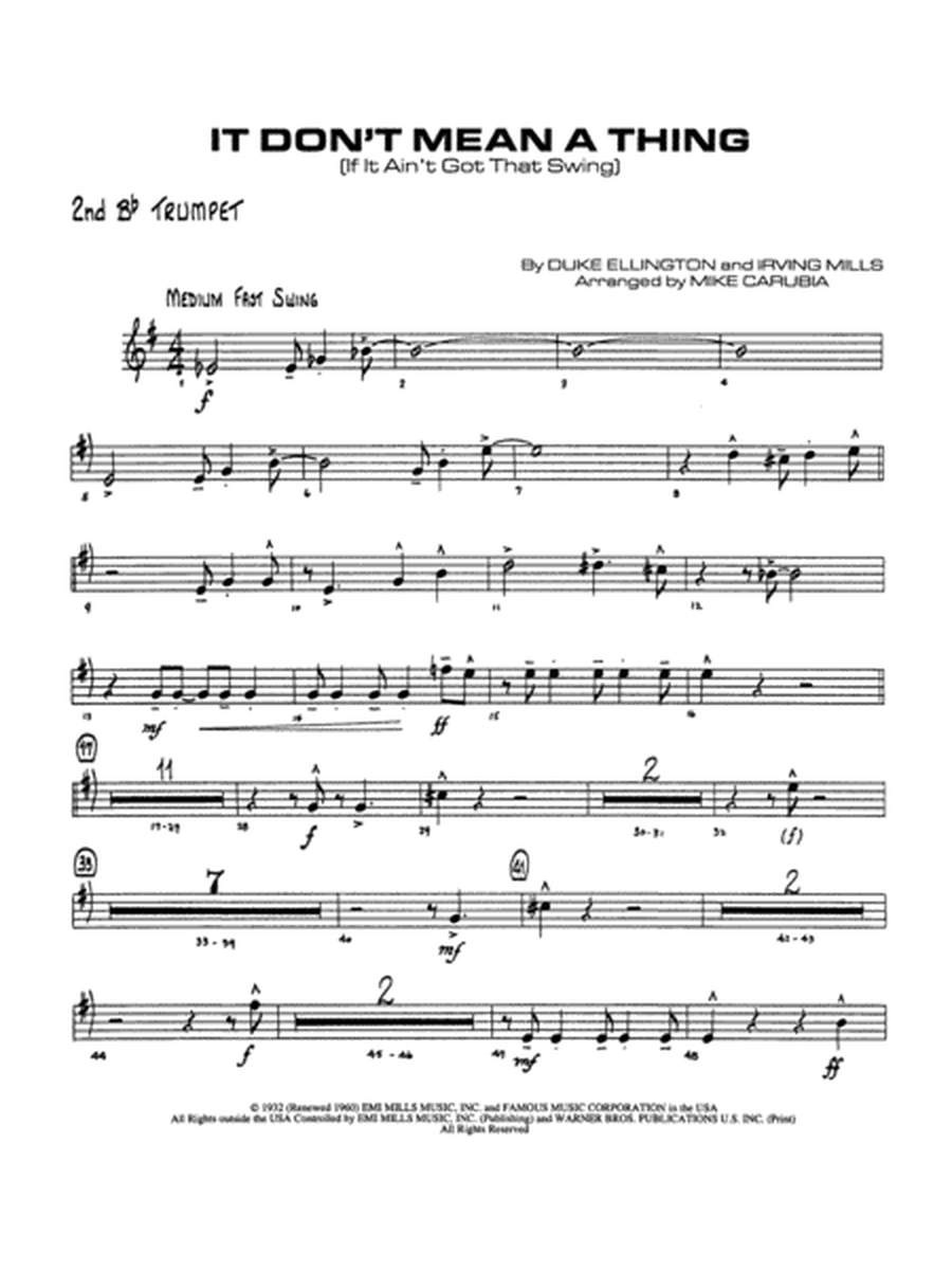 It Don't Mean a Thing (If It Ain't Got That Swing): 2nd B-flat Trumpet