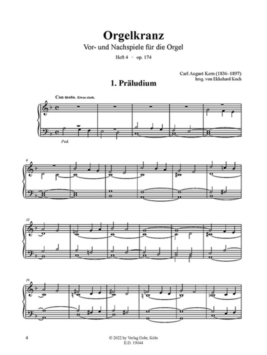 Orgelkranz Heft 4 op. 174