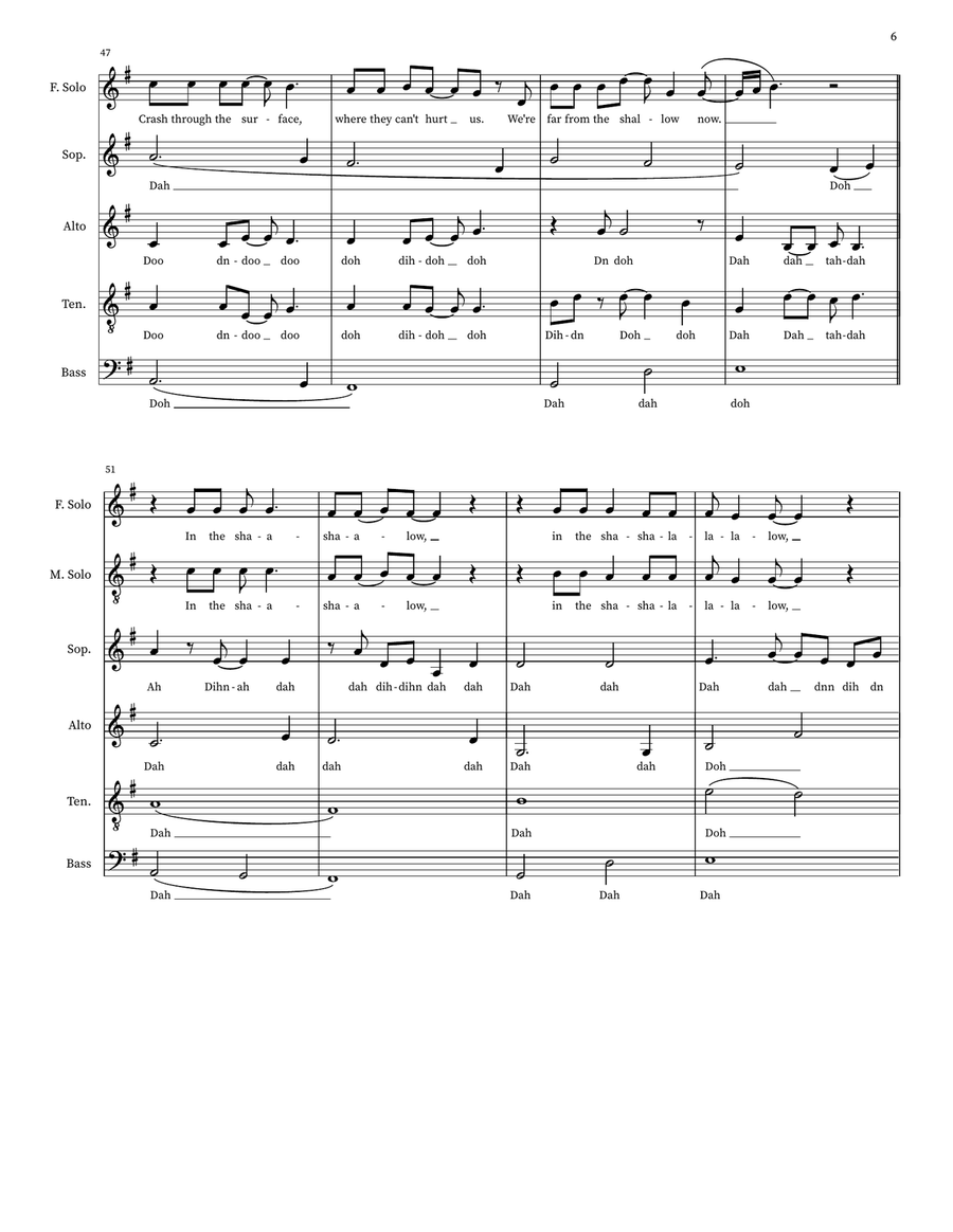 Shallow Choir scores gallery preview page 6