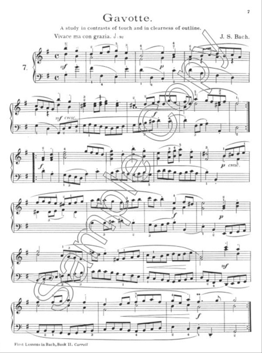 First Lessons in Bach Book 2 Piano Solo scores gallery preview page 3