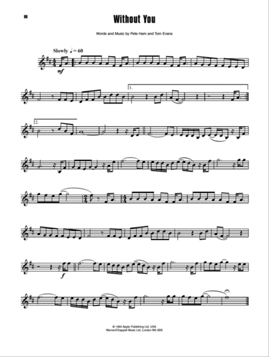 Big Pop Instrumental Solos for Trumpet Cornet scores gallery preview page 4