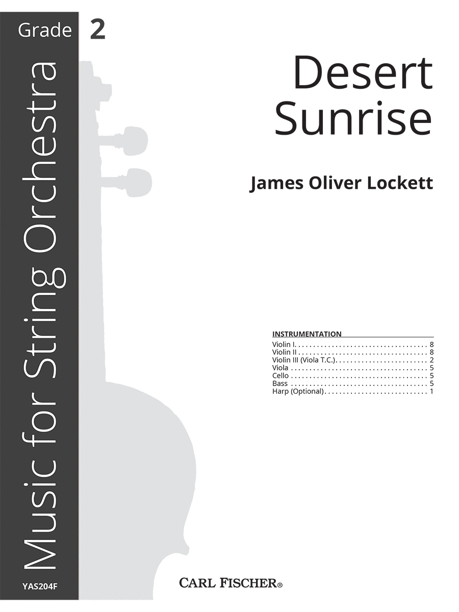 Desert Sunrise Desert Sunrise String Orchestra scores gallery preview page 1