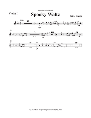 Spooky Waltz from Three Dances for Halloween - Violin I part
