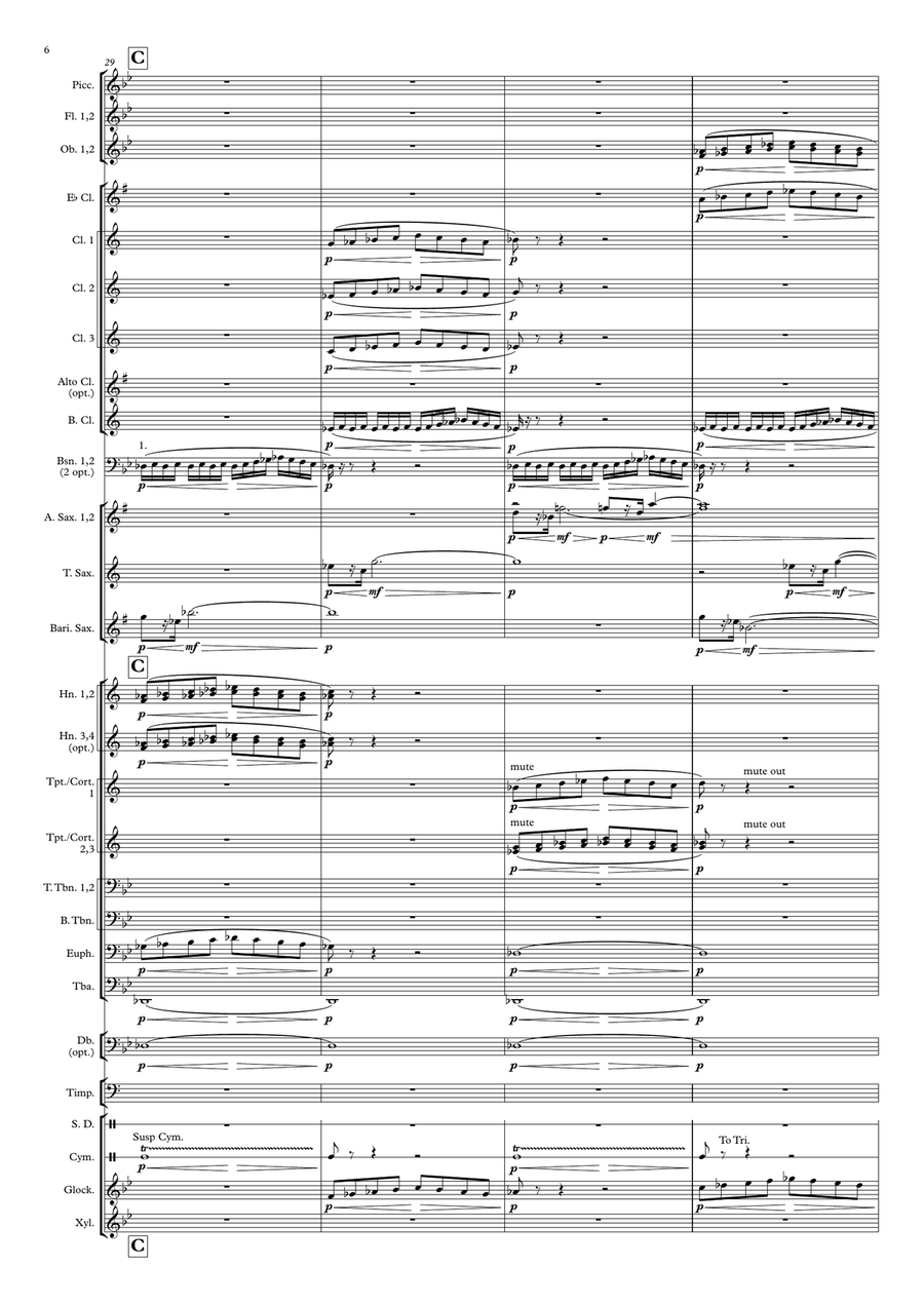 London Landscapes (for wind orchestra / concert band) - score and parts Concert Band scores gallery preview page 6