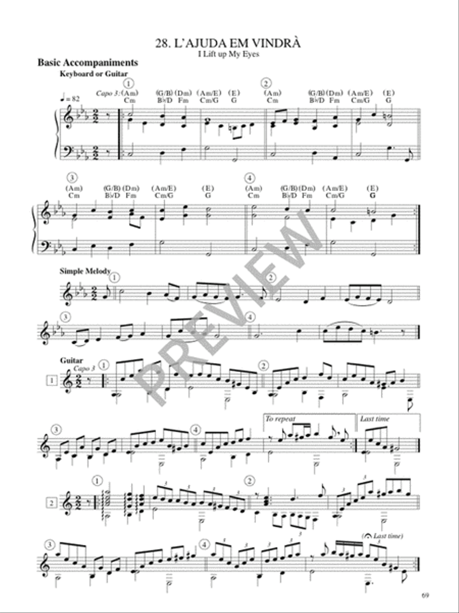 Christe Lux mundi - Instrument edition Guitar scores gallery preview page 71