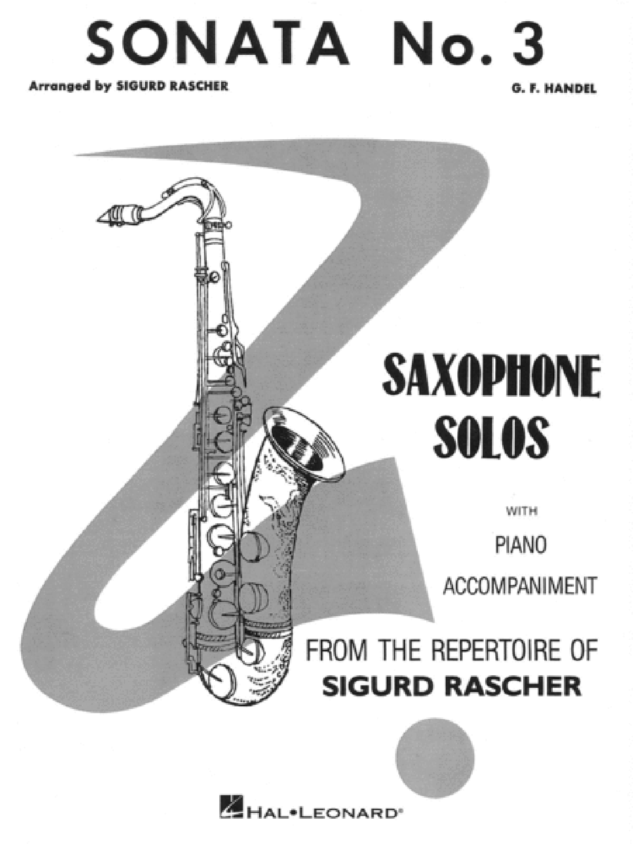 Sonata No. 3 Alto Saxophone scores gallery preview page 1